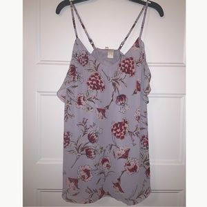 Lavender floral top